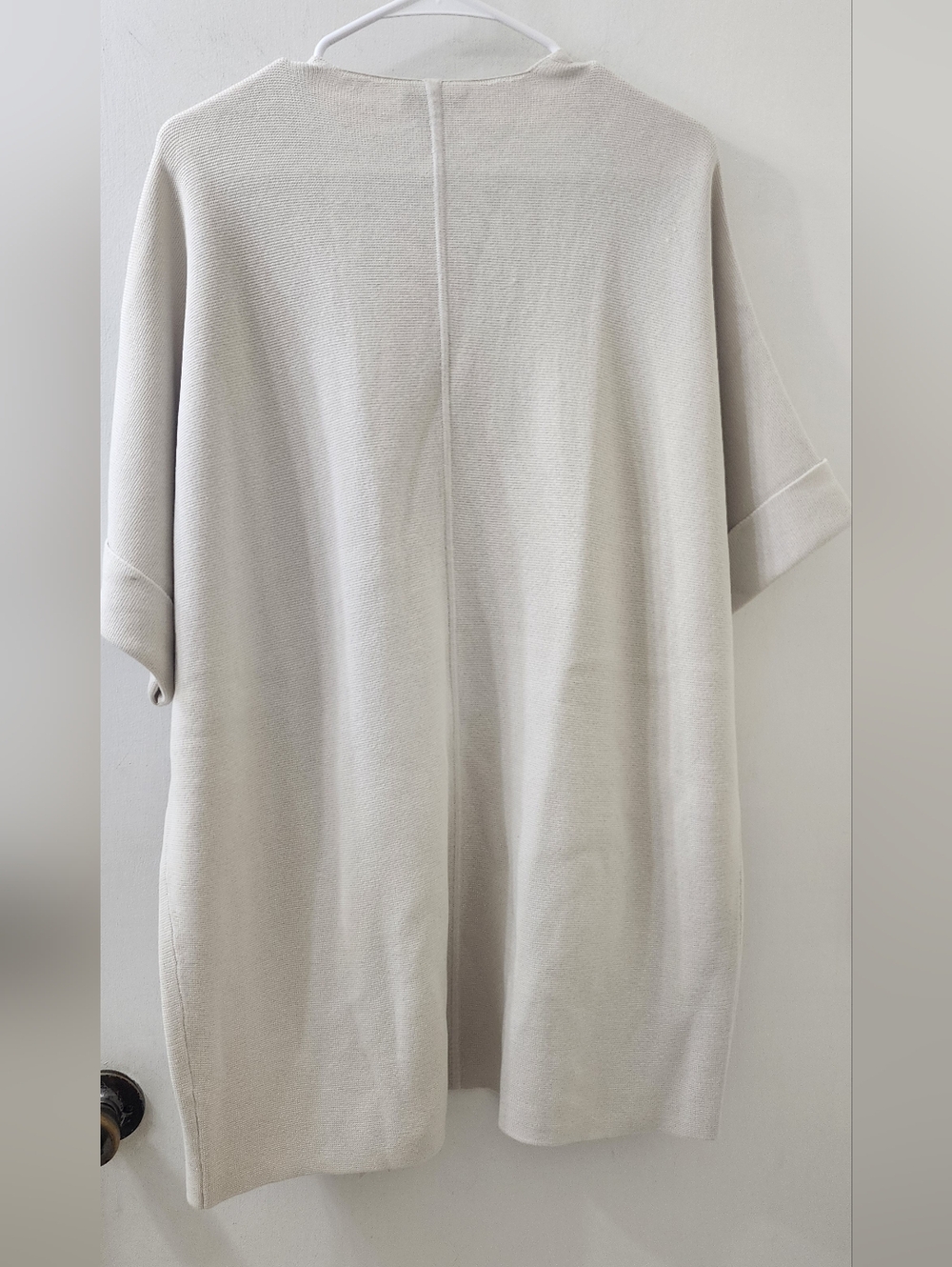 Eileen Fisher Open Front Knit Cardigan in Light Gray - Picture 6 of 7